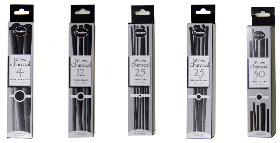 Coates Premium Artist's Willow Charcoal