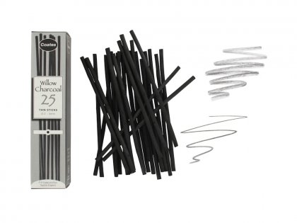 Pack of 10 Assorted Willow Charcoal Sticks